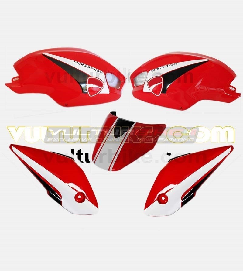 Benutzerdefinierte Grafik-Aufkleber-Kit - Ducati Monster 