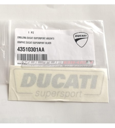 Original-Emblem Ducati Supersport silbernen Farbe 