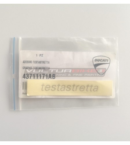Adesivo originale Ducati emblema testastretta 
