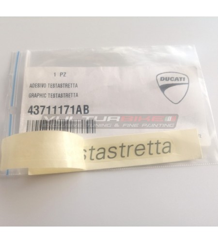 Autocollant original Ducati emblème testastretta 