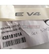 Decalcomanie originali Ducati Panigale V4 alluminio spazzolato 