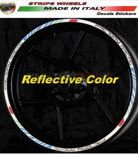 Pegatinas reflectantes de ruedas Factory Racing 
