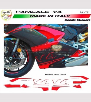 Customized stickers for side panels Color design - Ducati Panigale V4 