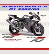 Graphite cumplió con el kit de pegatinas. rojo - Yamaha R1 2002/2003 
