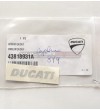 Adesivo emblema Ducati originale colore argento