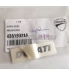 Pegatina emblema Ducati color plateado original