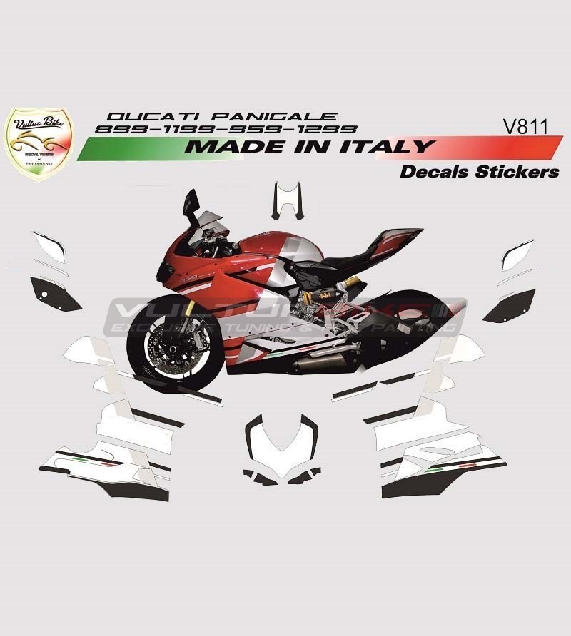 Kit adesivi completo design personalizzato - Ducati Panigale V4 / 899/1199/1299/959 