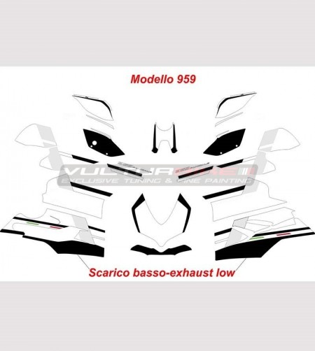 Complete stickers kit custom design - Ducati Panigale V4 / 899/1199/1299/959 