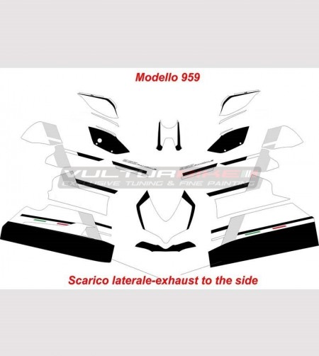 Complete stickers kit custom design - Ducati Panigale V4 / 899/1199/1299/959 