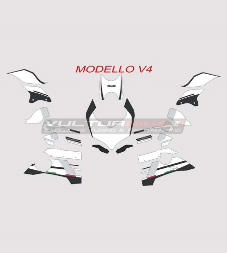 Kit adhésif complet design personnalisé - Ducati Panigale V4 / 899/1199/1299/959 