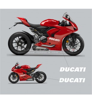 Original weiße Aufkleber - Ducati Panigale V2 2020 / 2022 