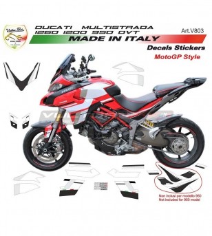 Kit de pegatinas para Ducati Multistrada diseño DVT MotoGp 18