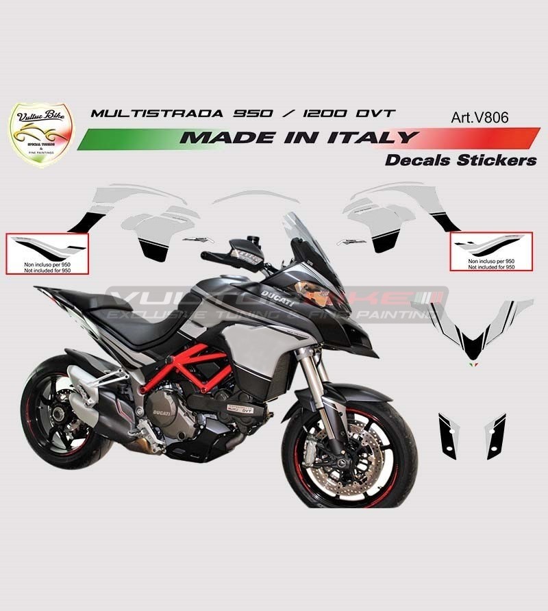 Neues Design Klebeset - Ducati Multistrada 1200 / DVT / 950-2018