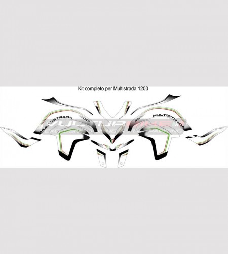 Kit d’autocollants pour Ducati Multistrada 950/1200 2015 - 2018 design tricolore