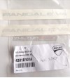 Decalcomanie originali Ducati Panigale V4 alluminio spazzolato 