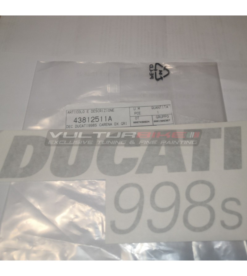 Decal Ducati 998s Right Hull 