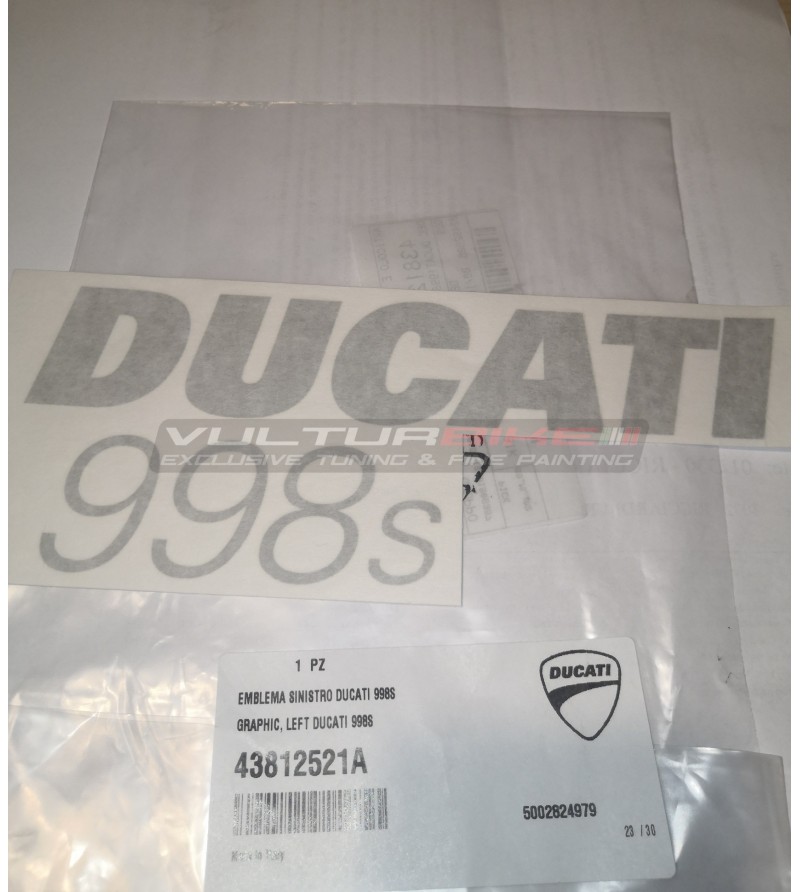 Calcomanía Ducati 998s carenado izquierda 