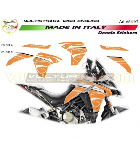 Custom stickers kit - Ducati multistrada 1200 Enduro 