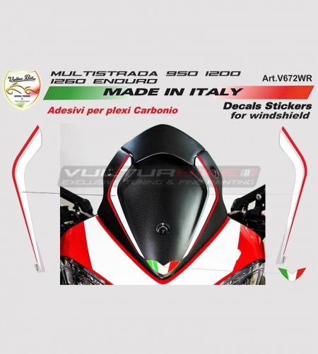 Adesivi cupolino Ducati Corse - Multistrada 950/1200/1260/Enduro 