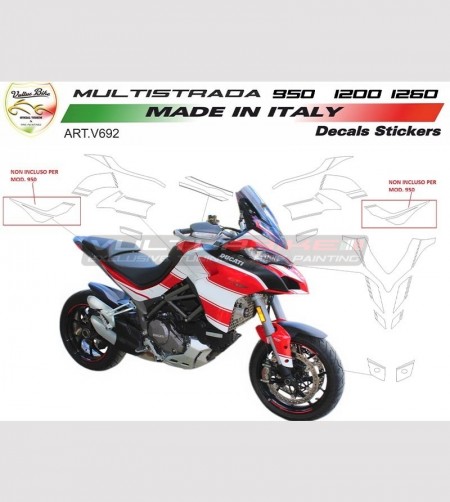 Kit adesivi completo design personalizzato - Multistrada DVT- 950/1200/1260 