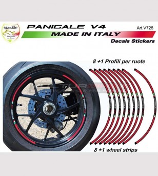 Kit 9 profili adesivi per ruote - Ducati Panigale v4 / V4R 