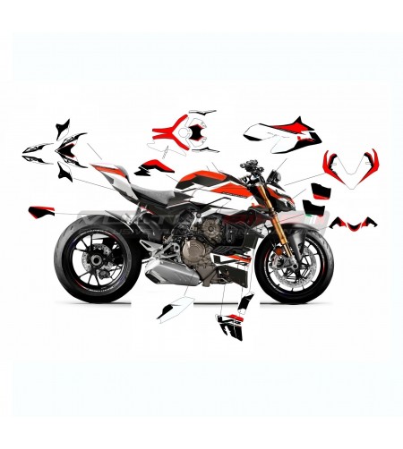 Kit d’autocollants de conception de course - Ducati Streetfighter V4S 