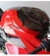 Coperchio serbatoio bicolore rosso nero in carbonio - Ducati Panigale V4 / V4s / V4R / Streetfighter V4 