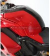 Coperchio serbatoio bicolore rosso nero in carbonio - Ducati Panigale V4 / V4s / V4R / Streetfighter V4 