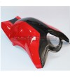 Two-tone red black carbon tank cover - Ducati Panigale V4 / V4s / V4R / Streetfighter V4 