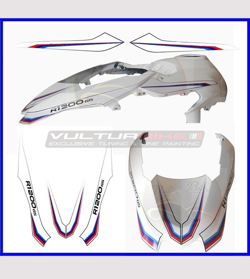 Adesivi serbatoio e parafango motorsport - BMW R1200gs 2013/2015 