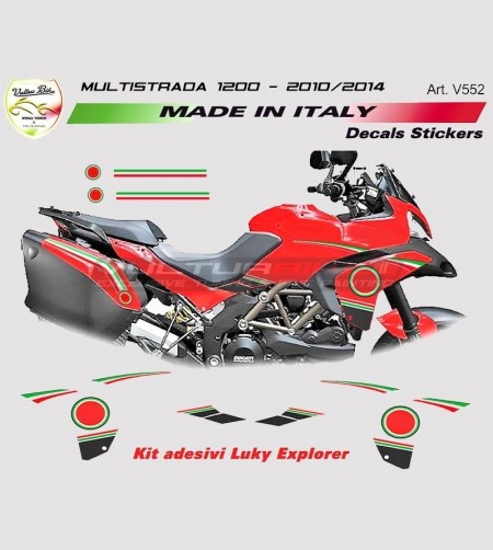Autocollants Lucky Explorer - Ducati Multistrada 1200 2010/2014 