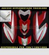 Dreifarbiges Aufkleber-Set mit goldener Krone - Ducati Hypermotard 796/1100