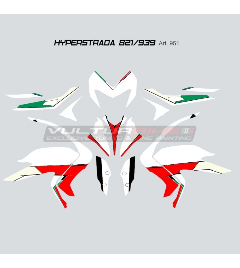 Komplettes Aufkleber-Kit - Ducati Hyperstrada 821 / 939 2013 - 2018 