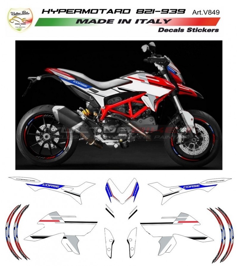 Sticker Kit Komplette Version V4S CORSE - Ducati Hypermotard 821/939 