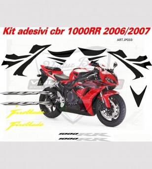 Kit completo de pegatinas para motocicletas - Honda CBR 1000RR 2006 2007 