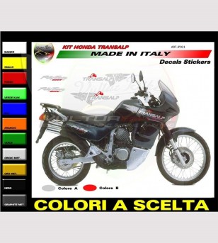 Kit de pegatina lateral, tanque, lados inferiores - Honda Transalp 