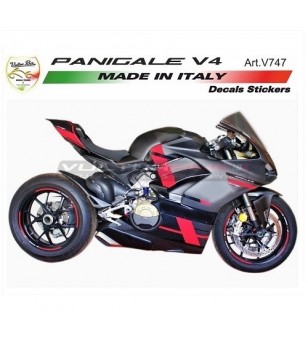 Spezielles schwarz-rotes Klebeset - Ducati Panigale V4 / V4S / V4R / V4 2020 
