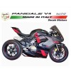 Spezielles schwarz-rotes Klebeset - Ducati Panigale V4 / V4S / V4R / V4 2020 