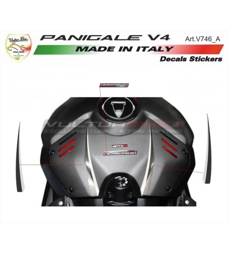Special silver / black tanks stickers - Ducati Panigale V4 / V4S / V4R 