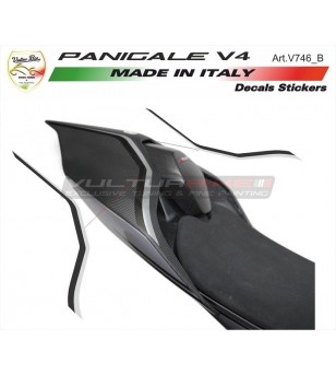 Pegatinas especiales de codon plata / negro - Ducati Panigale V4 / V4S / V4R 