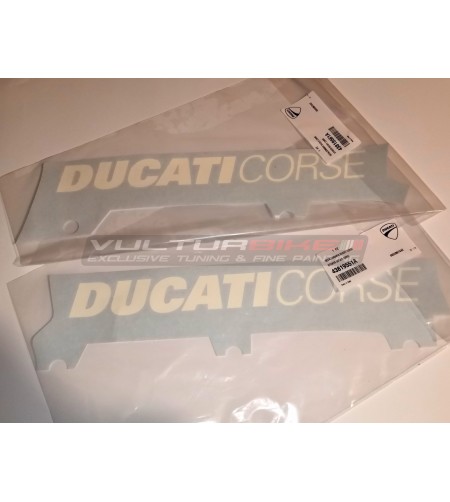 Pair of original decals Ducati Corse 