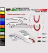 Customizable stickers kit front tip - Bmw R1200GS 