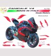 Diseño completo de pegatinas de kit Color - Ducati Panigale V4 