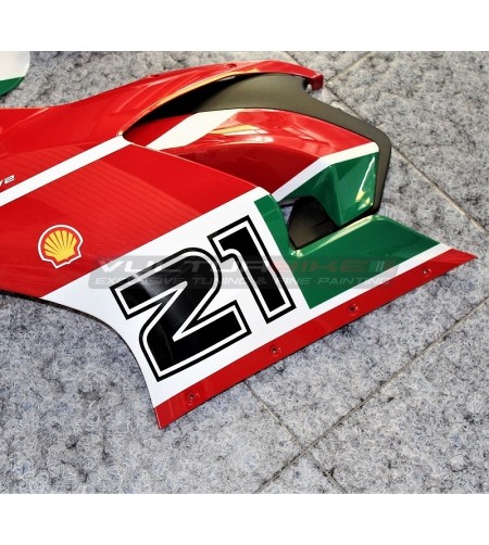 Répliques d’autocollants Troy Bayliss carénages côté - Ducati Panigale V2 2020 / 2022 