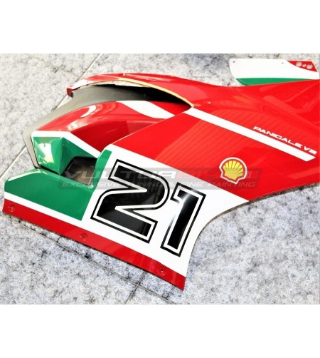 Troy Bayliss réplica de pegatinas de carenado lateral - Ducati Panigale V2 2020 / 2022 