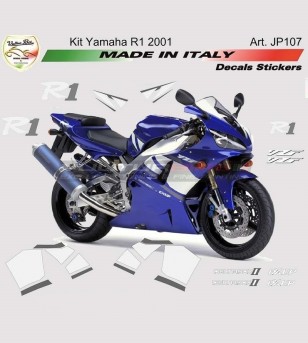 Komplette Sticker-Kit - Yamaha R1 2001 