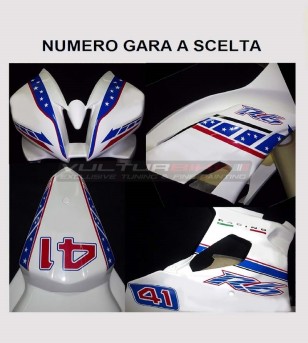 Kit completo adesivi Racing con numero - Yamaha R6 