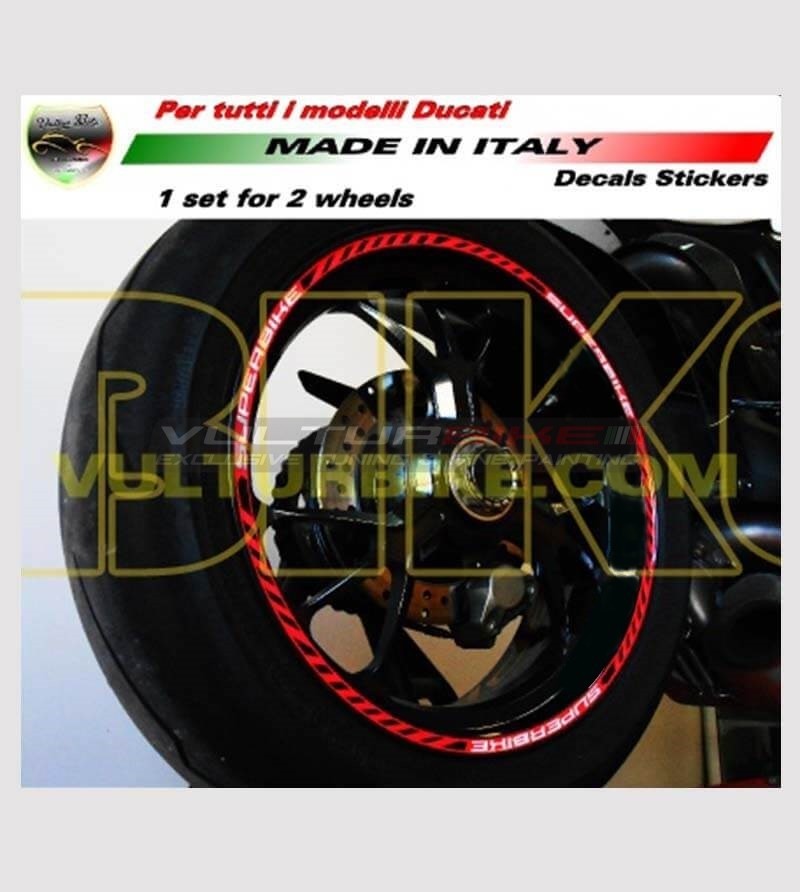 Kit kundenspezifische Klebeprofile Superbike Universalräder