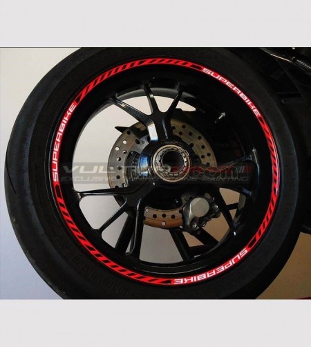 Kit profilés adhésifs personnalisés Superbike roues universelles