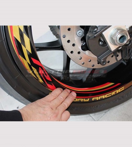 Factory Racing Wheel Stickers Kit - Yamaha R1 - R6